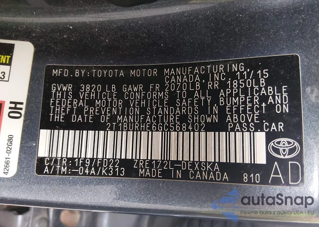 2T1BURHE6GC568402: 44123496