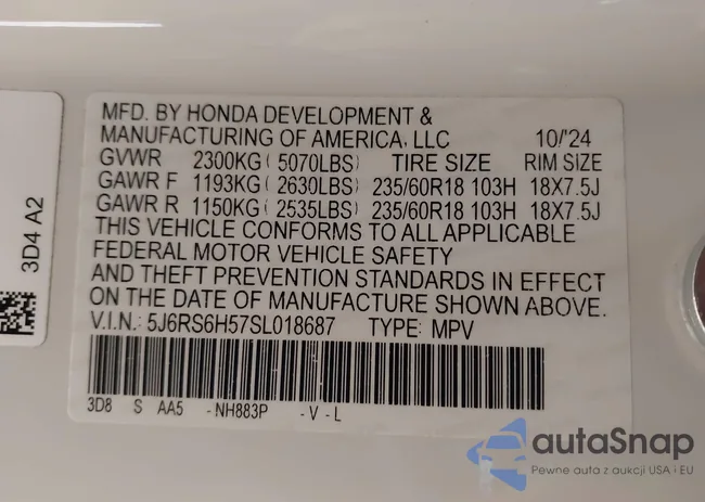 5J6RS6H57SL018687: 44123573