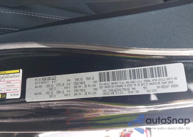 1C4BJWEG4HL734102: 44123588