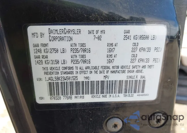 1J4GL58K23W501525: 44123605