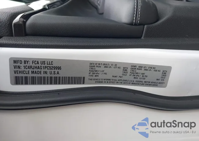 1C4RJHAG1PC529996: 44123607