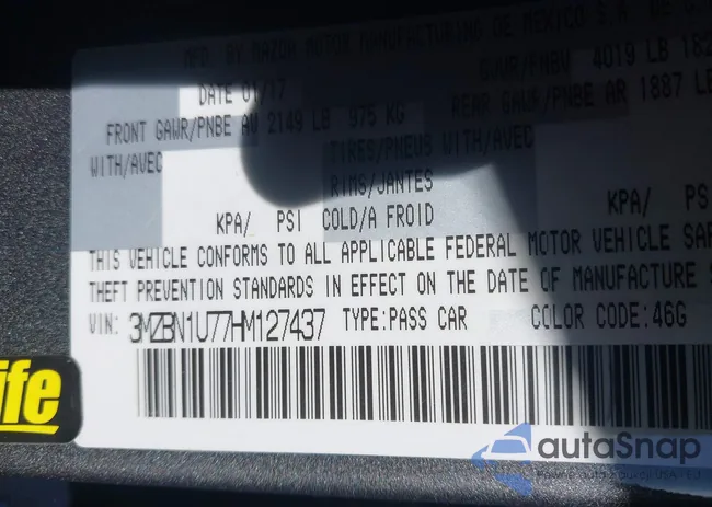 3MZBN1U77HM127437: 44123676