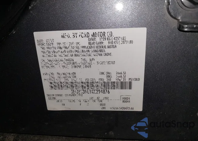 MAJ6S3GL1KC294876: 44123695