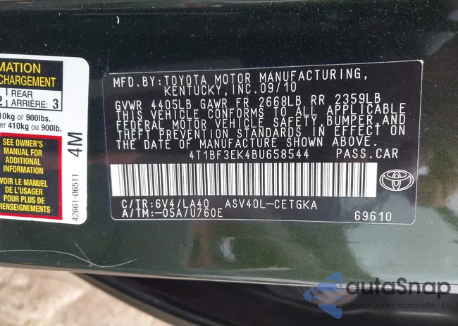 4T1BF3EK4BU658544: 44123715