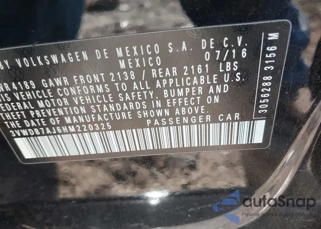 3VWDB7AJ6HM220325: 44123772