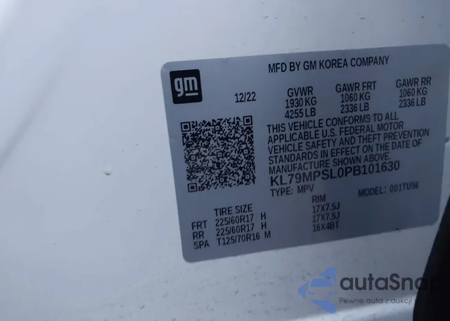 KL79MPSL0PB101630: 44123827