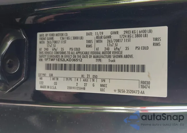 1FTMF1E52LKD36512: 44123872