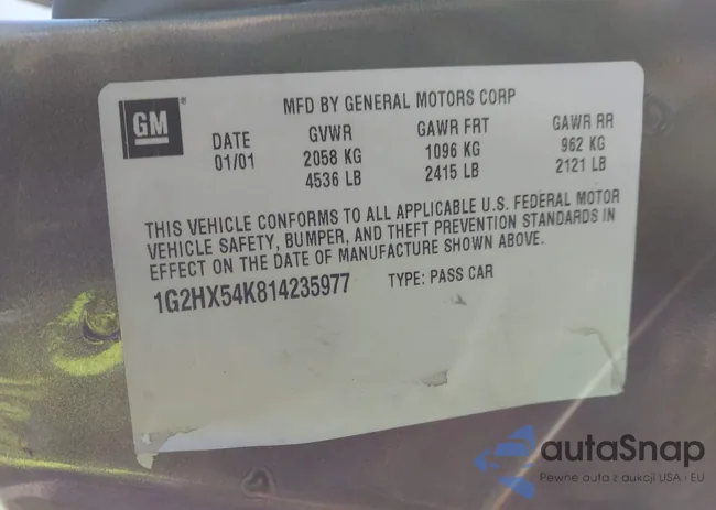 1G2HX54K814235977: 44123873