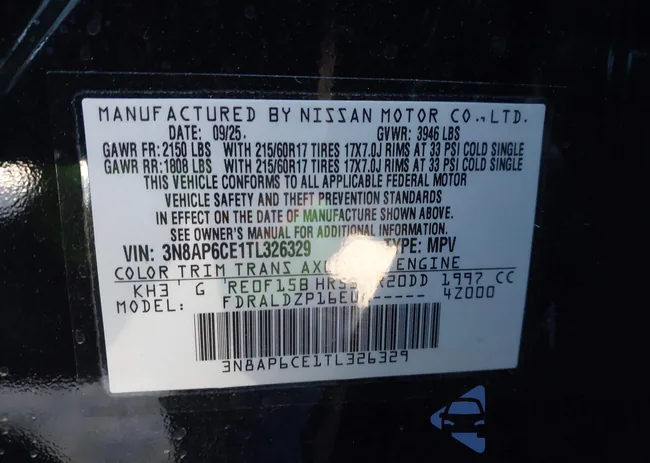 3N8AP6CE1TL326329: 44123159