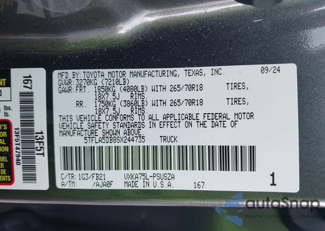 5TFLA5DB8SX244735: 44123205