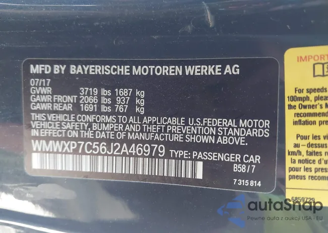 WMWXP7C56J2A46979: 44123209
