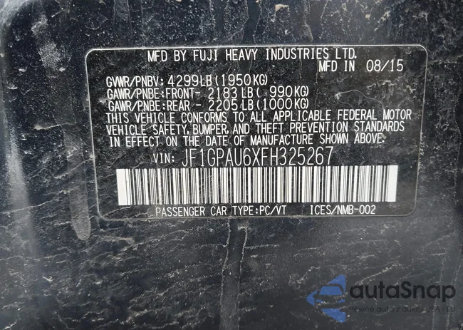 JF1GPAU6XFH325267: 44123353