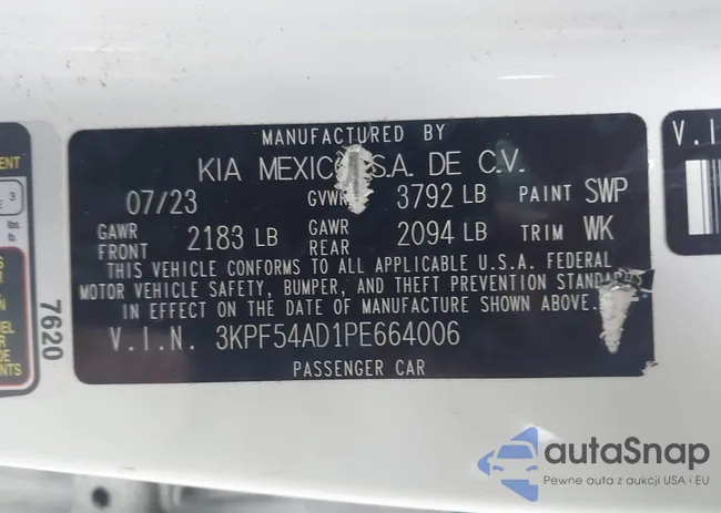 3KPF54AD1PE664006: 44124542