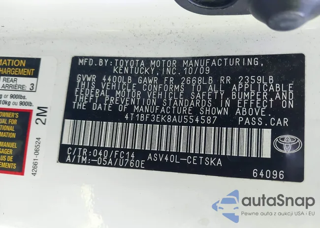 4T1BF3EK8AU554587: 44124572