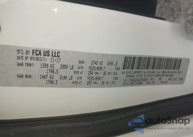 2C4RDGEG3JR146541: 44124654