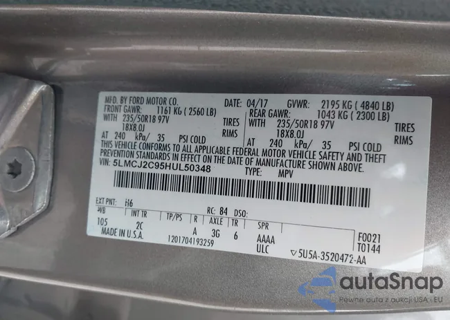 5LMCJ2C95HUL50348: 44124730