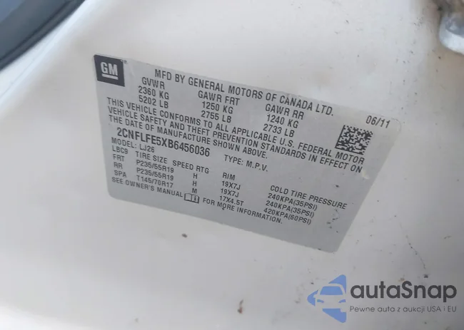 2CNFLFE5XB6456036: 44124802