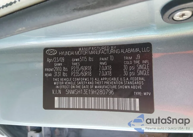 5NMSH13E19H280796: 44125045