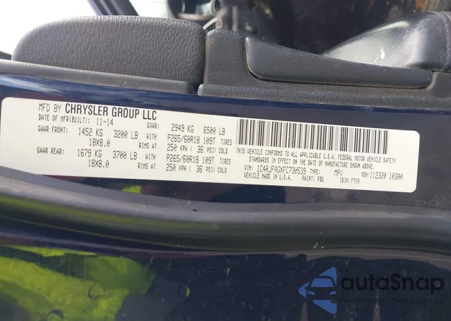 1C4RJFAGXFC730539: 44124162