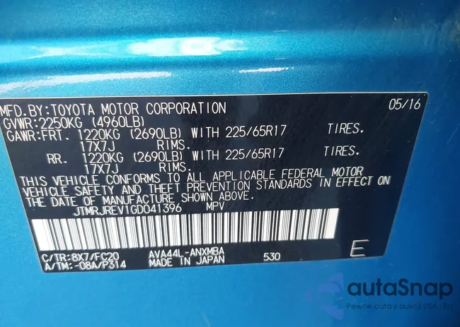 JTMRJREV1GD041396: 44124277