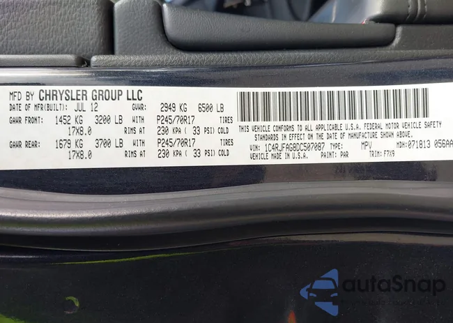 1C4RJFAG8DC507087: 44124289