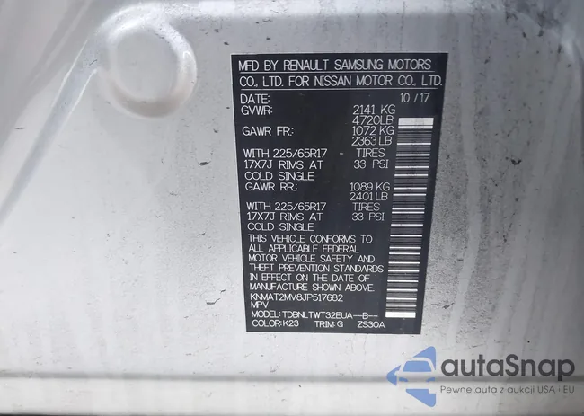 KNMAT2MV8JP517682: 44124300