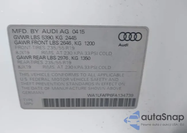 WA1LFAFP6FA134739: 44124308