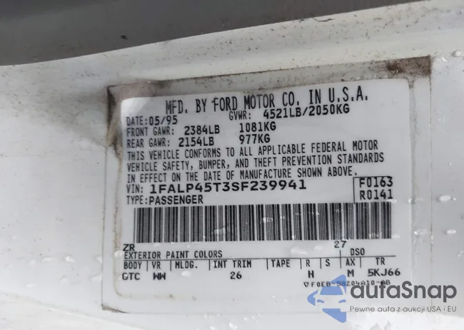 1FALP45T3SF239941: 44124367