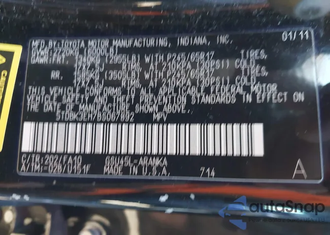 5TDBK3EH7BS067892: 44125575