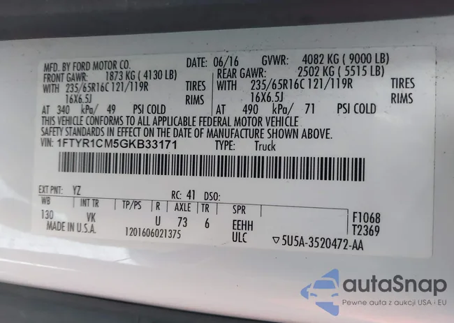 1FTYR1CM5GKB33171: 44125582