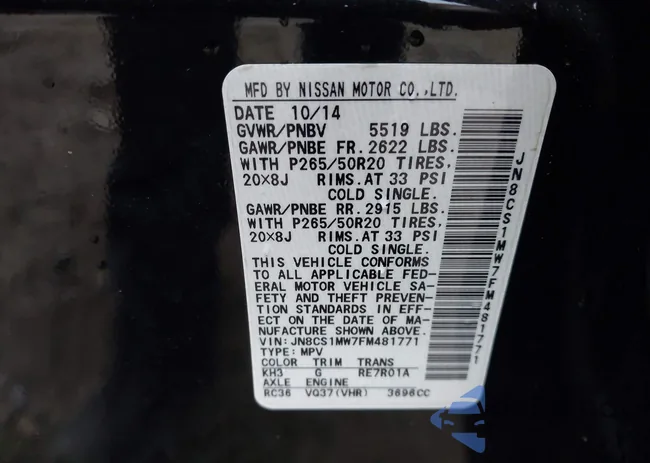 JN8CS1MW7FM481771: 44125619