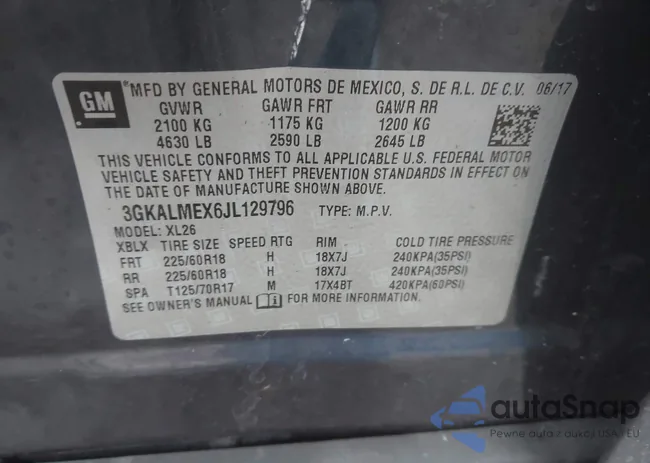 3GKALMEX6JL129796: 44125688