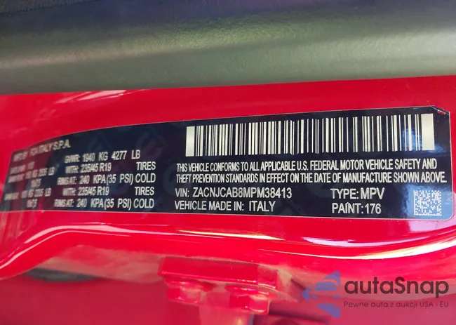 ZACNJCAB8MPM38413: 44125809