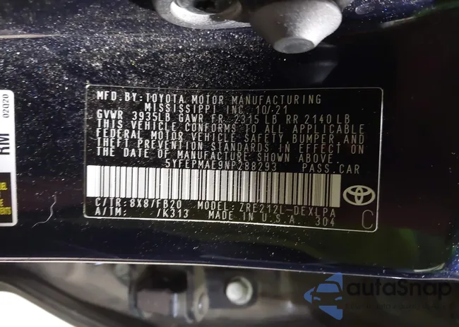 5YFEPMAE9NP288293: 44125813