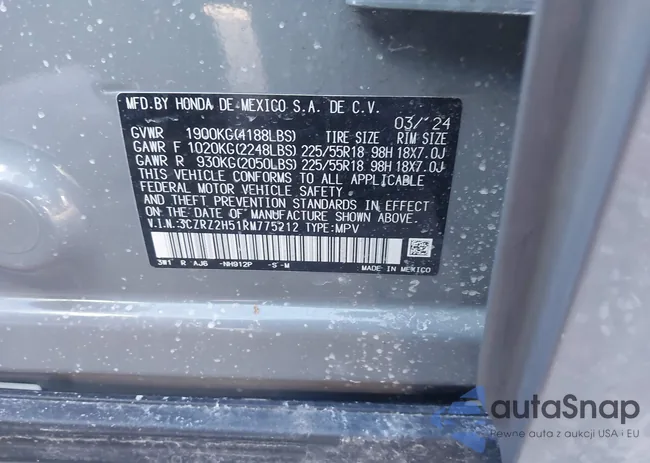 3CZRZ2H51RM775212: 44125913