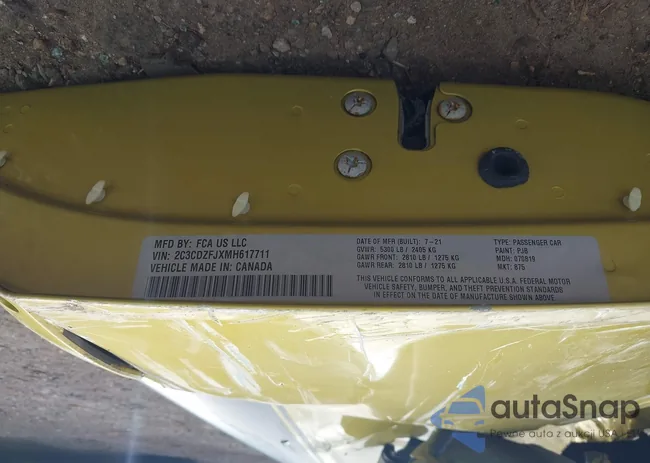 2C3CDZFJXMH617711: 44125916