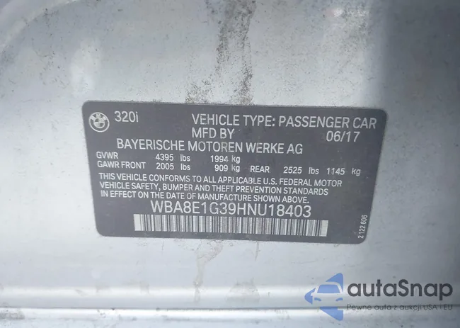 WBA8E1G39HNU18403: 44125950