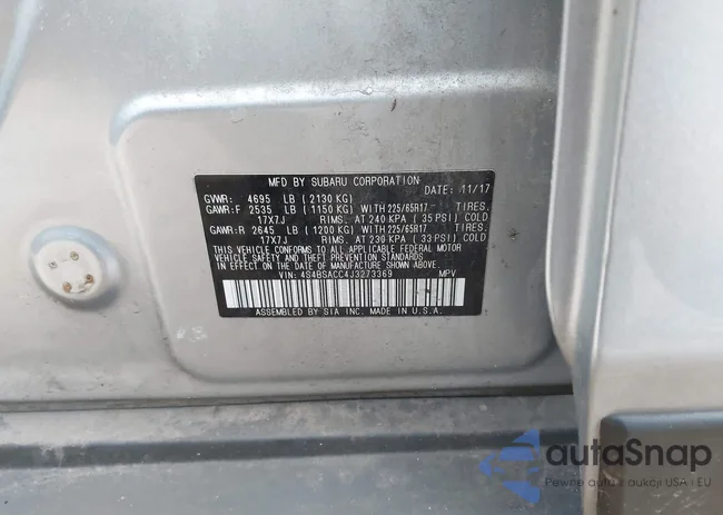 4S4BSACC4J3273369: 44126059