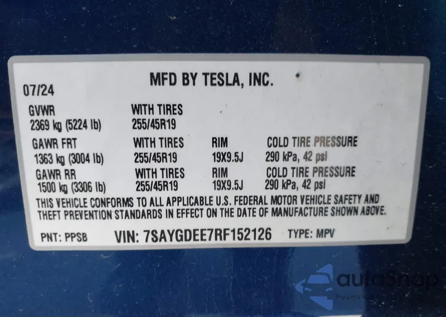 7SAYGDEE7RF152126: 44125180