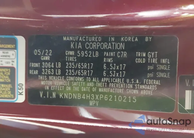 KNDNB4H3XP6210215: 44126491