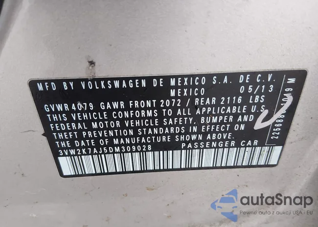 3VW2K7AJ5DM309028: 44126496