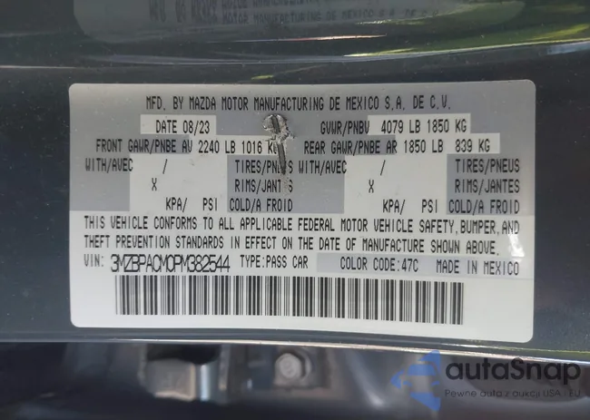 3MZBPACM0PM382544: 44126500