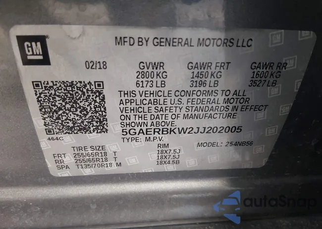 5GAERBKW2JJ202005: 44126603