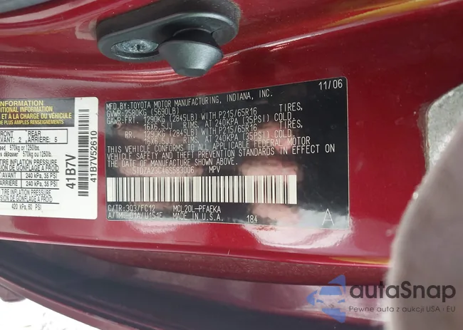 5TDZA23C46S583006: 44126607