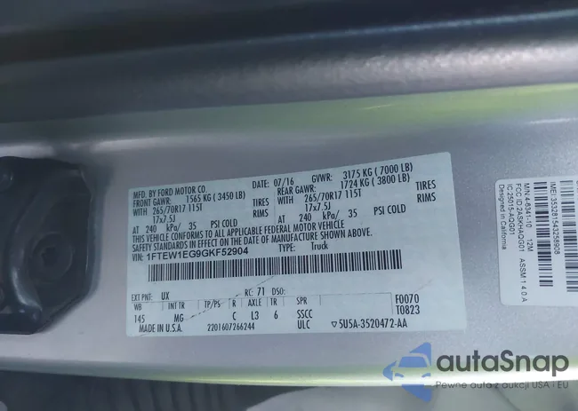 1FTEW1EG9GKF52904: 44126652