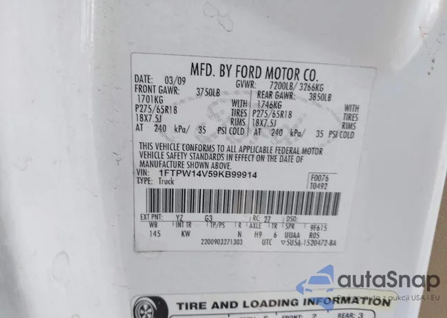 1FTPW14V59KB99914: 44126655