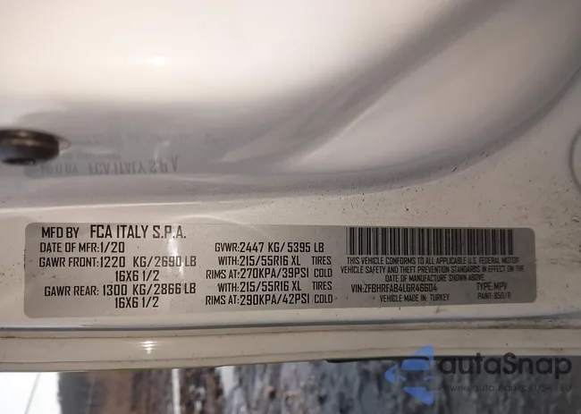 ZFBHRFAB4L6R46604: 44126697