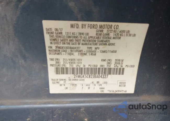 2FMGK5C82JBA04327: 44126731