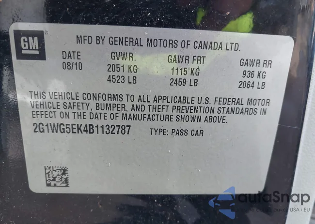 2G1WG5EK4B1132787: 44126787