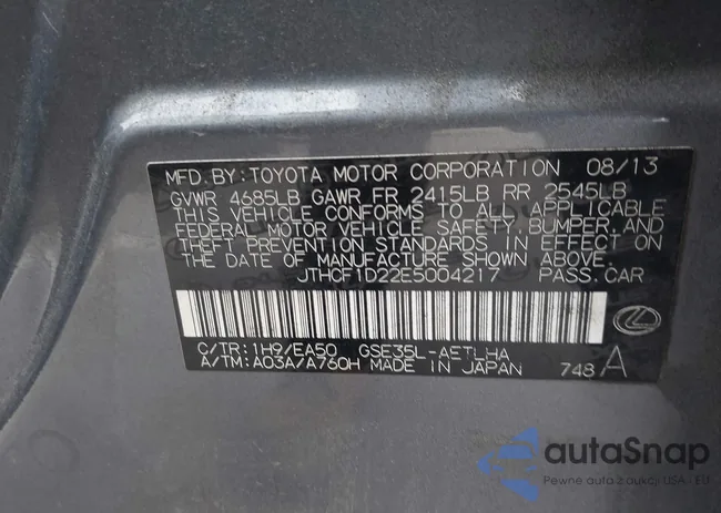 JTHCF1D22E5004217: 44126813